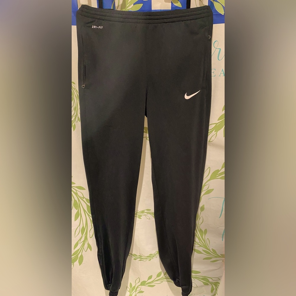 Black Nike track pants